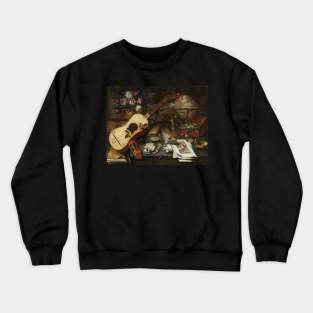 Still Life With A Guitar by Tomás Yepes Crewneck Sweatshirt